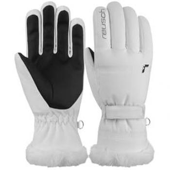 Guantes de Esquí Reusch Luna R-Tex® XT para Mujer - Impermeables, Transpirables y Cálidos - Color Blanco - Talla 6