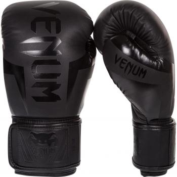 Venum Elite Guantes de Boxeo, Unisex Adulto, Negro Matte/Negro, 14 oz