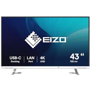 Monitor EIZO FlexScan EV4340X-WT 42.5 LED 4K Ultra HD 5 ms Blanco con USB-C/HDMI/DP/KVM