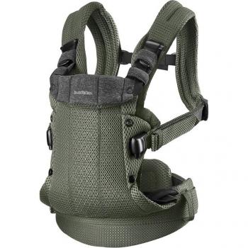 Mochila Porta Bebé BabyBjörn Harmony 3D Mesh Verde Oscuro - 3 Posiciones, hasta 15 kg