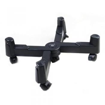 Soporte Ajustable para CPU con Ruedas, Ancho hasta 25 cm, Capacidad de Carga 25 kg, Color Negro - EW1292