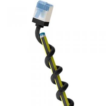 GOOBAY 74321 - Cable de interconexiones Cat.6a U/FTP super slim 5,0 m negro, Cable CAT 6A delgado/Cable de red RJ45 CAT 6A ultraflexible U