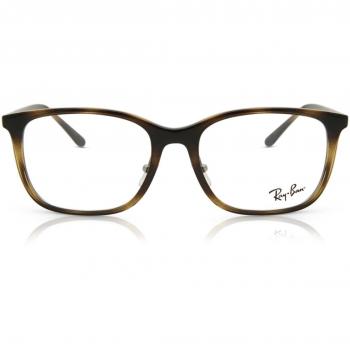 Ray-Ban RX7168D Asian Fit 2012 Men's Eyeglasses Tortoiseshell Size 55 (Frame Only) - Blue Light Block Available