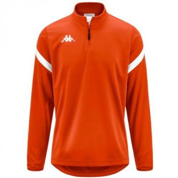 Sudadera Kappa Dolvole para Hombre, Naranja/Blanco, Talla XXL