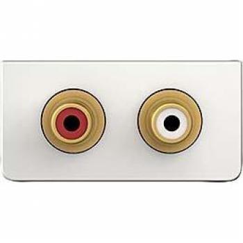 Kindermann 7456000410 2 x RCA - Toma de Corriente