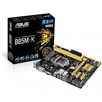 ASUS B85M-K - Placa base (DIMM, DDR3, Dual, Intel, PC, UEFI AMI)