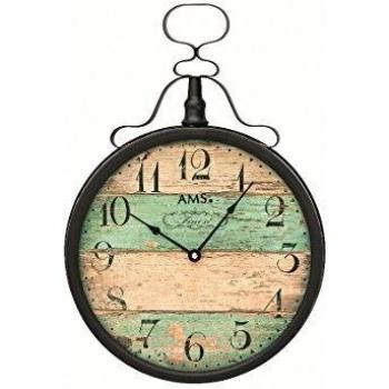 Reloj de Pared AMS W9532 (Cuarzo, Diseño Moderno, Ideal para Sala, Comedor, Cocina, Oficina y Pasillo)