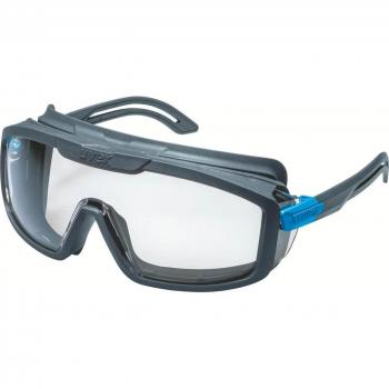 Gafas de Protección Uvex I-Guard Incoloras, Color Marco: Antracita/Azul, Material: PC, Antiempañantes y Resistentes a Rayaduras