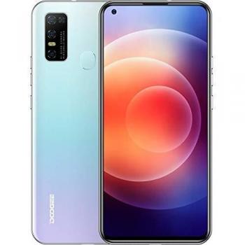 DOOGEE N30 Movil Libre, Pantalla de 6.55 DotDisplay, 4 GB+128 GB, 4G Smartphone Cámara Cuádruple de 16 MP, 8MP Frontal Cámara, Procesador Octa-Core, 4500 mAh, Android 10 Telefono Moviles, Blanco