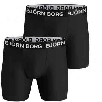 Bjorn Borg Men's 2-Pack Performance Sports Boxers, Black