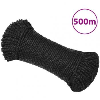 Cuerda de trabajo polipropileno negro 6 mm 500 m