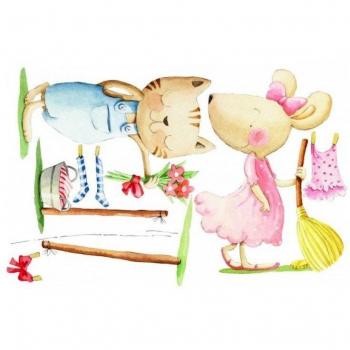 Sueños de Cigüeña - Vinilo Infantil Decorativo Mi ratita presumida