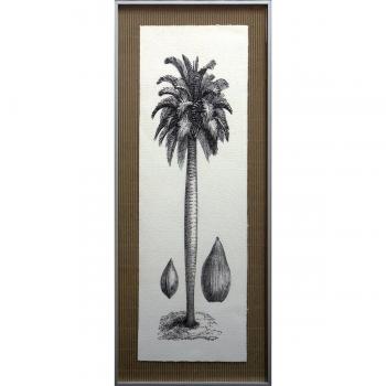 Dósfer 36834 - Cuadro decorativo, Palmeras columna 26 x 64 cm