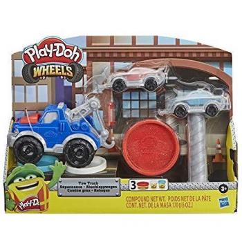 Play-Doh Wheels Tow Truck Toy for Children 3 Years and Up with 3 Non-Toxic Colours