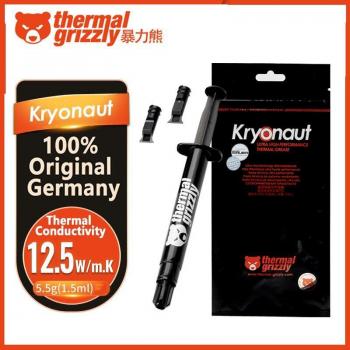 Pasta Térmica Kryonaut Grizzly Extreme 12,5 W/mk para CPU y GPU - Refrigeración PC Radiador AMD e Intel, Grasa de Silicona Original