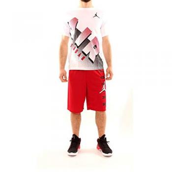 Jordan Vert Unisex Basketball Shorts - Red - Size: 13-15 Years (158-170 CM)