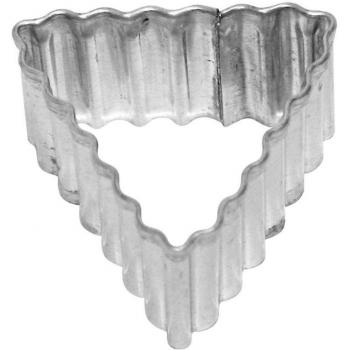 Birkmann Galletas forma triangular, acanalados. Hojalata, 3,5 cm