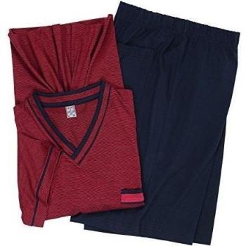 Short Pijama en tallas especiales by ADAMO-moda, burdeos hasta 10XL - algodón, Rojo, 100% algodón 100% algodón\noberteil\n, hombre, XXXXXX-Large