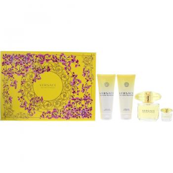 Versace Yellow Diamond 4 Piece Eau De Toilette Gift Set