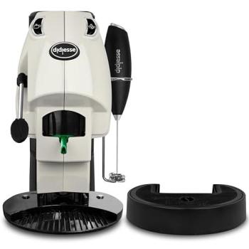 Cafetera Didiesse Baby Frog 650W con Frullino y Doble Portacialde para Café y Té, Color Marfil