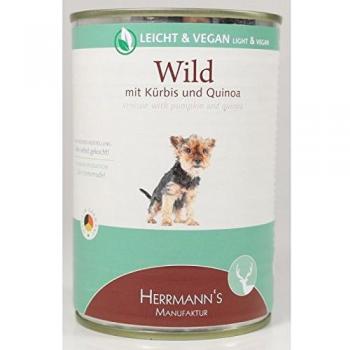 Comida Húmeda para Perro Herrmann's Selection Light con Cervo, Quinoa y Calabaza 400 g