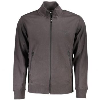 U.S. Polo Assn. Men's Elegant Long Sleeve Fleece Sweatshirt with Zip-through, Gray, Size L