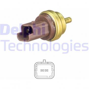 DELPHI Sensor de temperatura del refrigerante TS10477 - Unidad de sensor, alta precisión, diseño resistente a altas temperaturas, compatible con múltiples modelos de vehículos