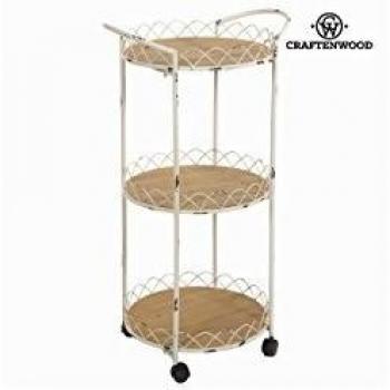 Tavolo con ruote e tre ripiani by Craften Wood