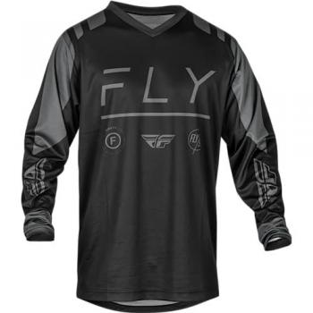 Maillot de motocross FLY Racing F-16 2024 Negro Gris Talla M
