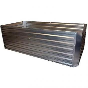 Lecho elevado de chapa galvanizada (184 x 60 x 90 cm) - fabricado en Alemania
