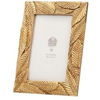 Portafotos de Resina Dorado 10x15 cm - Ideal para Exhibir Fotografías Favoritas
