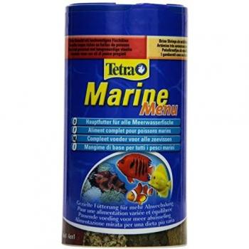 Tetra Menú Marino 250 ml - Mezcla de cuatro alimentos para peces marinos