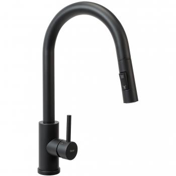 Grifo de cocina Fresh Black Mat REA - negro mate, diseño moderno, acabado en negro mate, material resistente y duradero, fácil instalación, sistema de cartucho cerámico para un flujo suave del agua