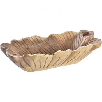 Centro de Mesa de Acacia Natural con Dimensiones 33x18x9 cm