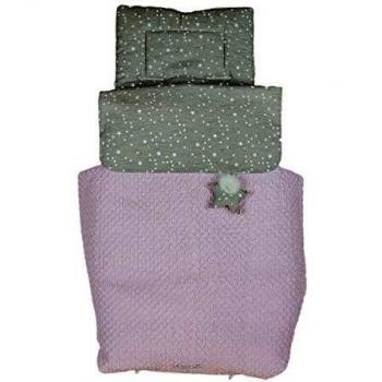 Saco de Coche o capazo Universal Rosy, Fabricado en Microfibra Rosa Camel