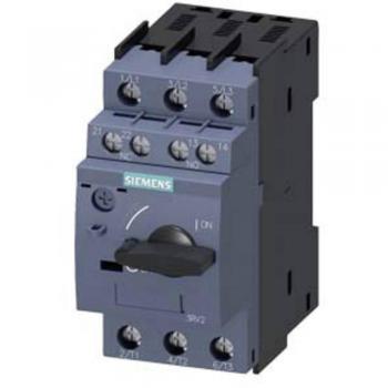 Siemens 3RV2011-1FA15 Motor Protection Circuit-Breaker 5A, Adjustment Range: 3.5 - 5 A, Switching Voltage (max.): 690 V AC, Dimensions: 45 x 97