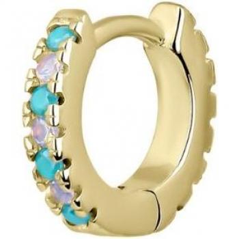 Piercing aro Sophie de plata bañada en oro amarillo 18k