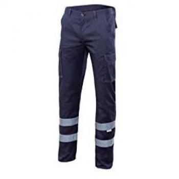 Pantalón Stretch Multibolsillos con Cintas Reflectantes Serie 103014S