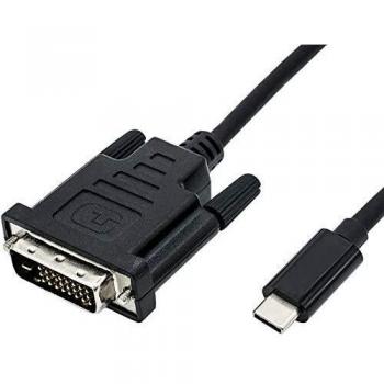 Adaptador Roline USB Tipo C a DVI, M/F, 4K 60Hz, negro, 2 m