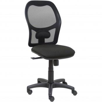 Silla de Oficina Alocén Malla Negra con Asiento Bali Negro