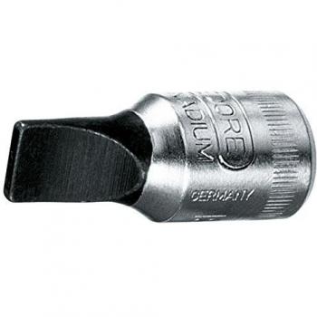 Vaso Destornillador Plano 1/4 Gedore IS 20, Tamaño 4x0,8 mm