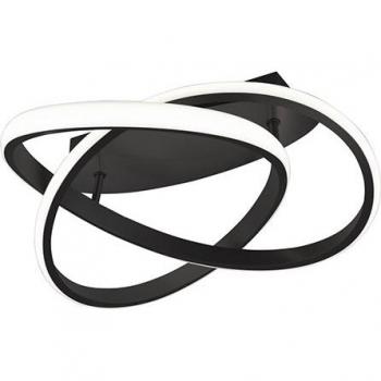 Plafón LED regulable diseño negro - KOERS