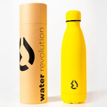 Botella Cantimplora Termo Amarillo de Water Revolution 500ml acero inoxidable