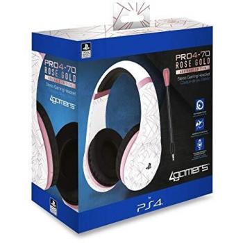 4GAMERS STEREO GAMING HEADSET PRO470 ROSE GOLDWHITE OFICIAL