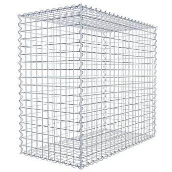 Gavión de acero 100 cm x 90 cm x 50 cm con malla de 5 x 5 cm y espiral - fabricado en Alemania