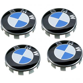 4 centros de rueda BMW 68 mm Azul y blanco 68 mm Cache moyeux centro caches Logo Emblema