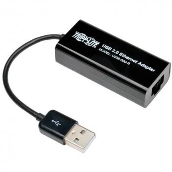 Tripp Lite USB 2.0 Ethernet NIC Adapter - 10/100 Mbps RJ45 Black