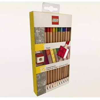 Lego Lápices de Colores con Topper - Pack de 12 colores