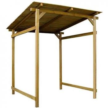 vidaXL Marquesina de Jardín de Madera de Pino Pabellón Cenador Cubierta Dosel