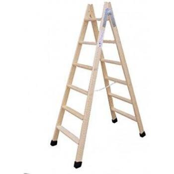Climent - Escalera Madera Doble Con Taco 8X8
